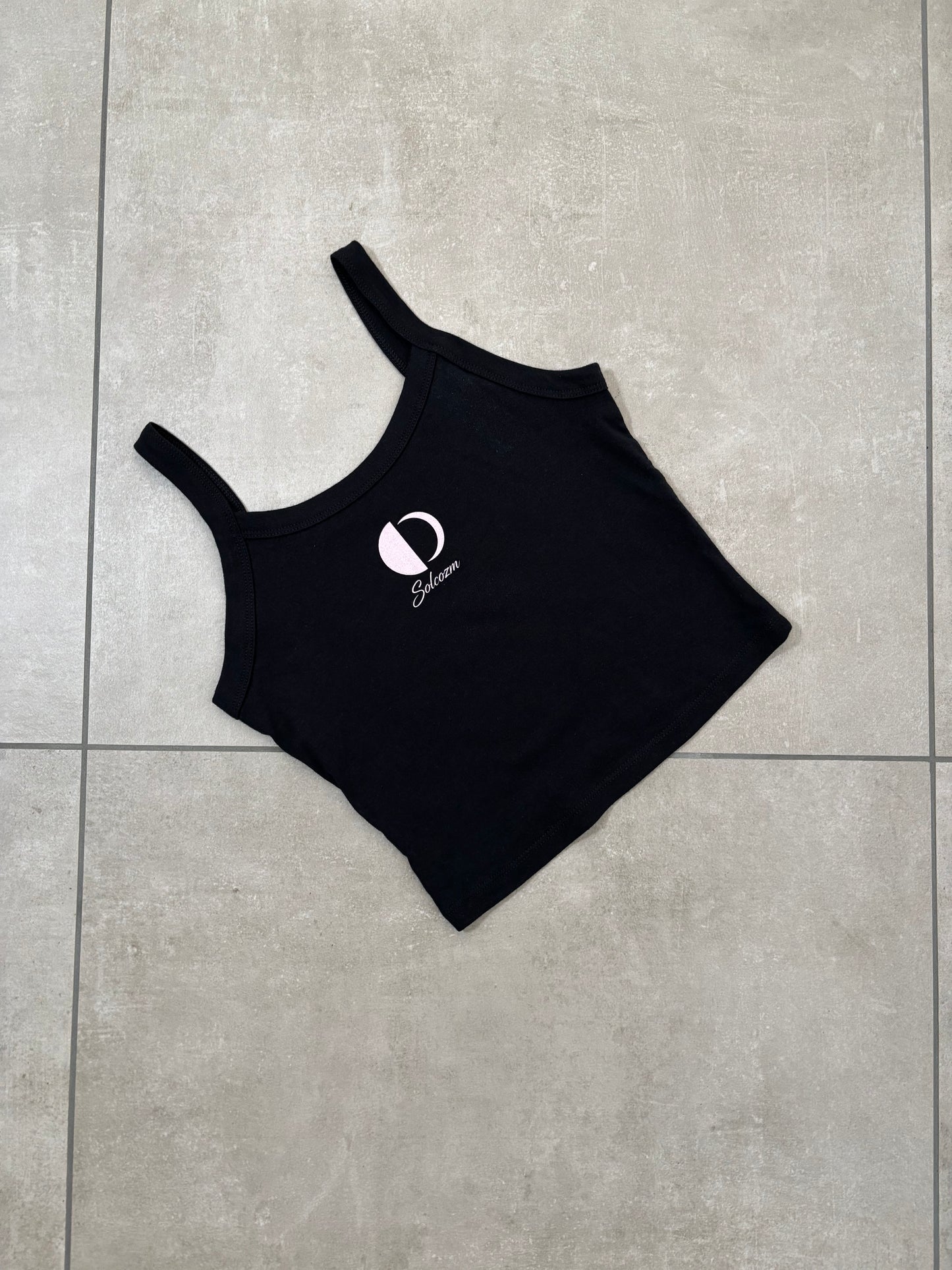 Solcozm Tank Top – Midnight Black – SOLCOZM streetwear premium svizzero (foto 5)